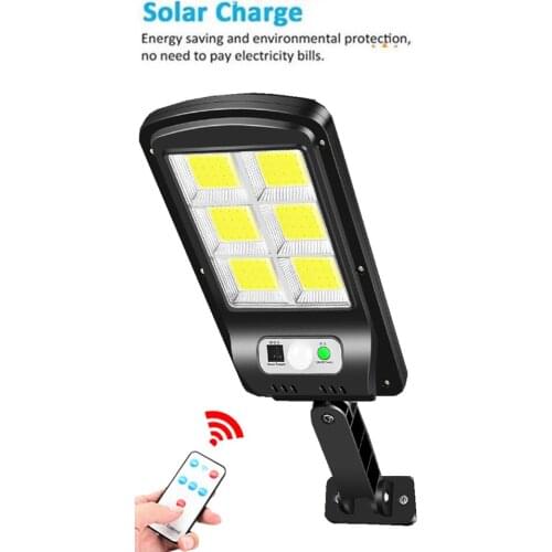 Tabular oblong 120LED Solar Powered Street Light Motion Sensor solar Wall Lamp Waterproof Panel Garden Decor Outdoor Pathway Lig