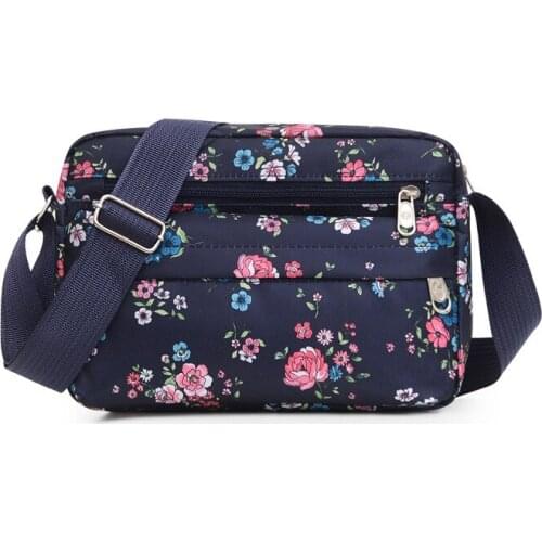 New 2021 Nylon Womens Bag Leisure Mobile Phone Coin Purse Waterproof Shoulder Bag Commuter Outdoor Simple Crossbody Bag