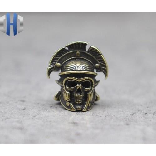 Knife Beads EDC Tool Parachute Rope Spartan Corps Skull Helmet Paracord Beads