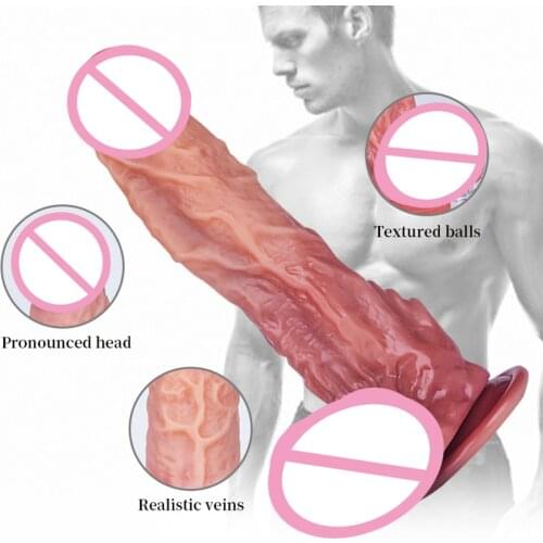 Realistic Penis Huge Dildos for Women Lesbian Toys Big Fake Dick Silicone Females Masturbation Sex Tools Adult Erotic Product