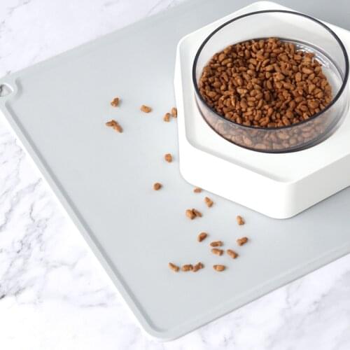 PBA FREE Pet Feeding Silicone Mat Water Drinking Mat For Dog Puppy Cat Feeder Food Dish Bowl Feed Placemat Pet Supplies 31*41