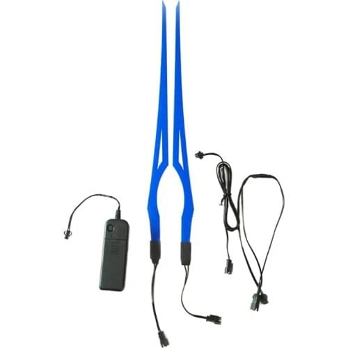 Helmet LED Cold Light Mod Kit Bike Helmet Lamp Bar Luminous Signal Sticker Night Riding Signal Helmet Light