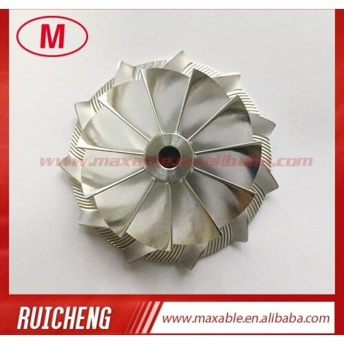 TD04HL 42.00/56.02mm 11+0 blades Reverse turbocharger billet/milling/aluminum 2618 compressor wheel for 49477-02003