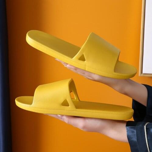 Thin-soled slippers women home bathroom shoes eva slippers non-slip indoor home bath male couple home women shoes