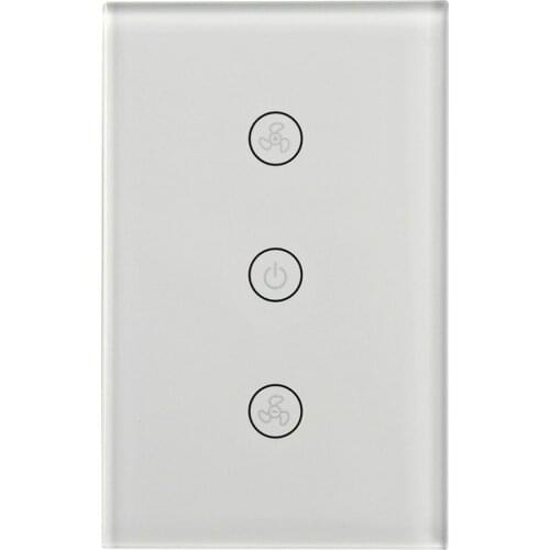 US Switch Smart Fan Switch Touch Voice Control Switch APP Remote Controlling Intelligent Home Alexa Google Home 110-250V