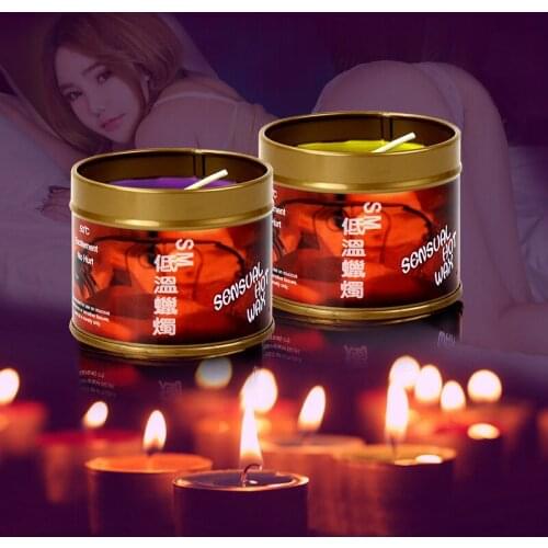 Wax Massage Candle Low Temperature Candle Drip BDSM Candle SM Bed Restraints Sexual Games in Couples Drip Toy flirt Aphrodisiac