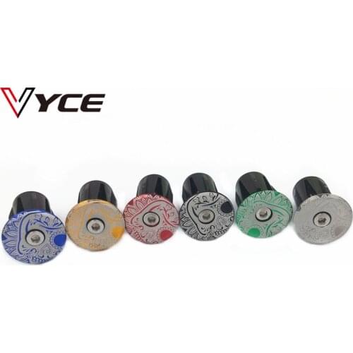 VYCE 2 PCS Of Bike Handlebar Aluminum Alloy Plug Rod Handle Cap Color Plug Stopper Bicycle Parts Equipment