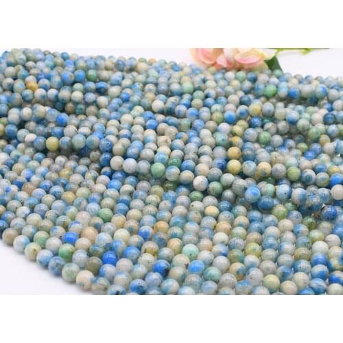 Top Grade AA+ 10mm Blue Sky quartzite Crystal Round Loose Beads 15.5"