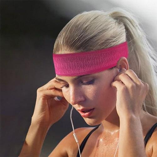 Women Yoga Hair Bands Sports Headband Silicone Anti-slip Elastic Sweatband Running Tennis Headscarf Outdoor Sport Hairband