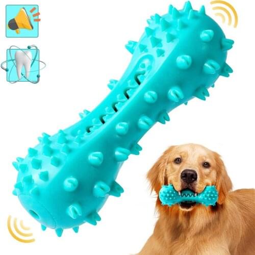 Dog Chewing Molar Toys Pets Dog Bone Shape Bite Resistance Interactive Training Toys Tooth Cleaning Molar Thorn For Large Dogs