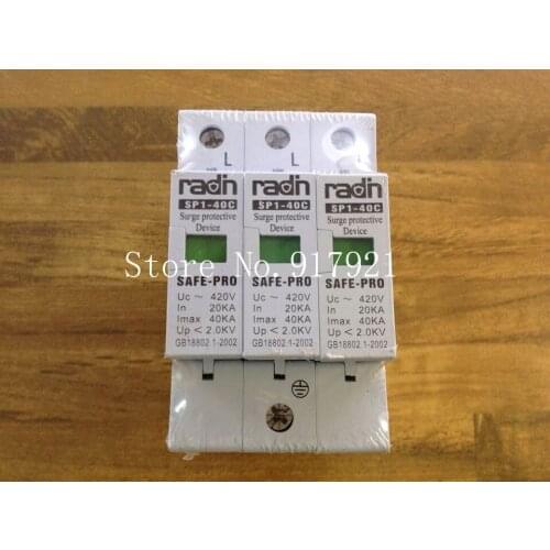 [ZOB] 40KA Layton SP1-40C 3P/1PC SAFE-PRO lightning surge protection device 3 GENUINE NEW --5PCS/LOT