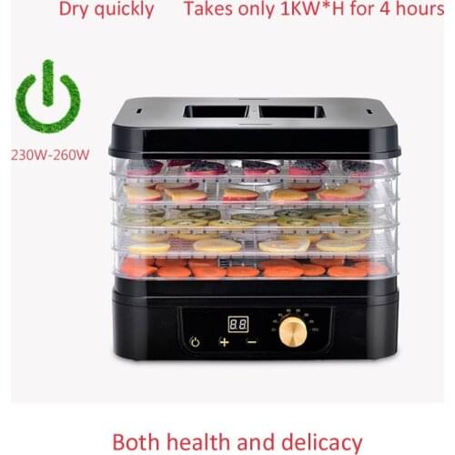 Household food Dehydrator D2 Dried fruit machine Multifunction Fruit/vegetable/meat dryer 5-layers food drying machine 220v 1pc