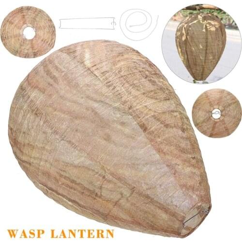 1Pcs Garden Cotton Paper Wasp Nest Decoy Hornet Repellent Home Lantern Outdoors Hanging Wasp Nest Lantern Pest Control