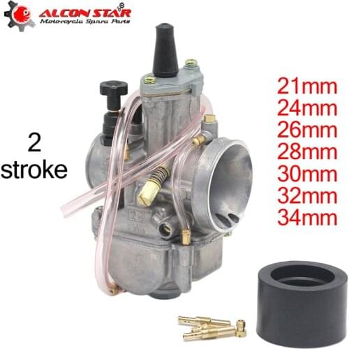 Alconstar-21 24 26 28 30 32 34mm 2 Stroke Engine Motorcycle PWK Carburetor with Power Jet for Honda for Suzuki ATV UTV Pit Bike