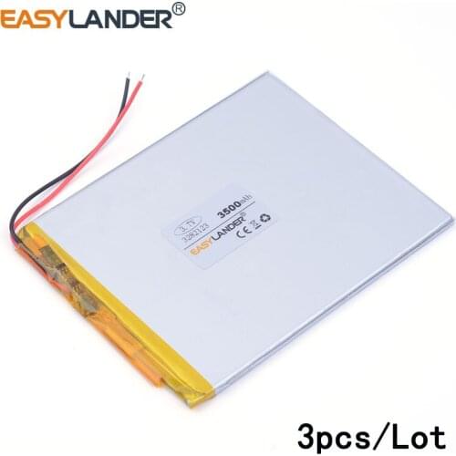 3pcs /Lot 3282123 3500MAH lithium Li ion polymer rechargeable battery DIY mobile emergency power charging treasure battery