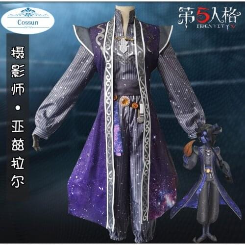 Anime! Identity V Cameraman Joseph Azrael Gold Skin Game Suit Gorgeous Uniform Cosplay Costume Halloween Carnival Party Outfit