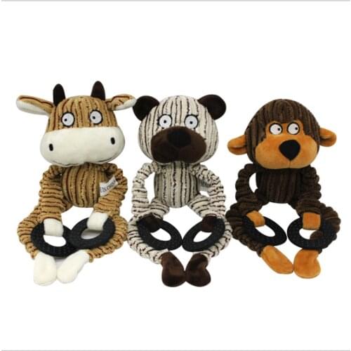 Dog Toys Cute Donkey Shaped Squeak Sound BB Plush Aggressive Chew Pet Toys For Chihuahua Small Dogs Accessories