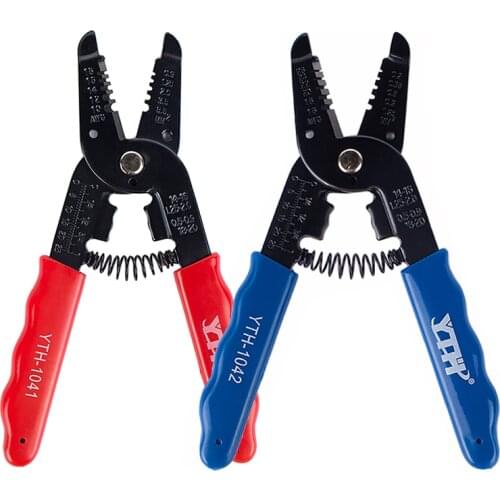 Wire Crimping Tool cable cutter stripper pliers strip wires electricity multi-tool bolt cutter circlips Blue Red clamps nippers