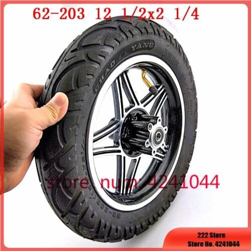 12 1/2 X 2 1/4 62-203 wheels 12.5 inch tire + alloy rims fits Many Gas Electric Scooters and e-Bike ,Folding electric bicycle