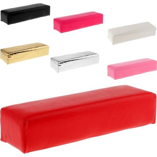 Beauty Nail Art PU Leather Hand Cushion Pillow,Sponge Arm Towel Rest Manicure Tool, Wrist Rest Cushion