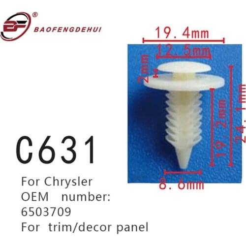 Fastener For Car Pull Stud For Chryslertrim/Decor Panel Clips 6503709