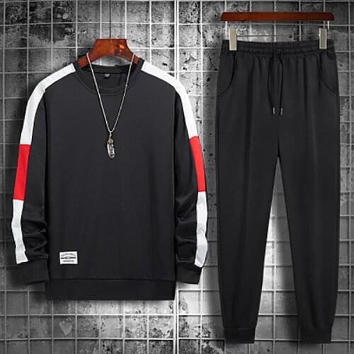 Mens Set Jogging Homme Workout Casual Tracksuit Men Long Sleeves Sweatshirts Sporting Suit Pant Set Men Trainingspak Mannen