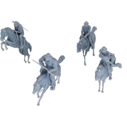 Outland Models Western Cowboy w Horse Figure Set 1:64 S Scale