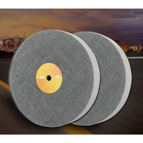 Nylon Fiber Polishing Wheel Buffing Pad Grinding Abrasive Disc For Metal Wood Polishing Grey (150x25 5P/150x25 7P)
