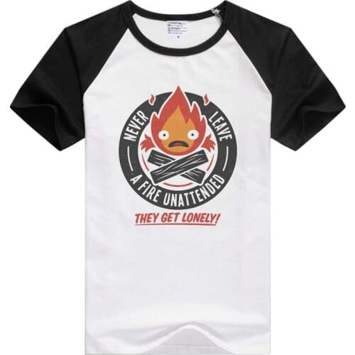 Never leave The Lonely Fire short sleeve casual Men Women T-shirt Comfortable Tshirt Cool Print Tops GA753