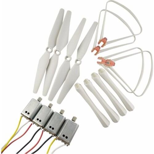 Upgraded Spare Parts Propeller Protectors Blades Frame Landing Skids Set for Syma X8SW X8SC X8 PRO X8SG RC Mini Quadcopter Toy