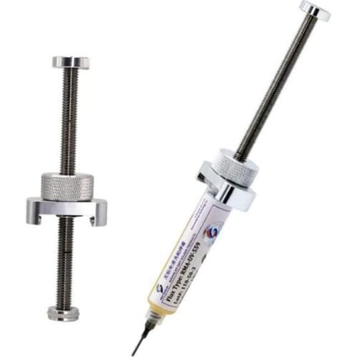1PCS Aluminium Alloy Rotary Booster Needle Syringe Push Rod Detection for 10cc NC-559-ASM Soldering Flux
