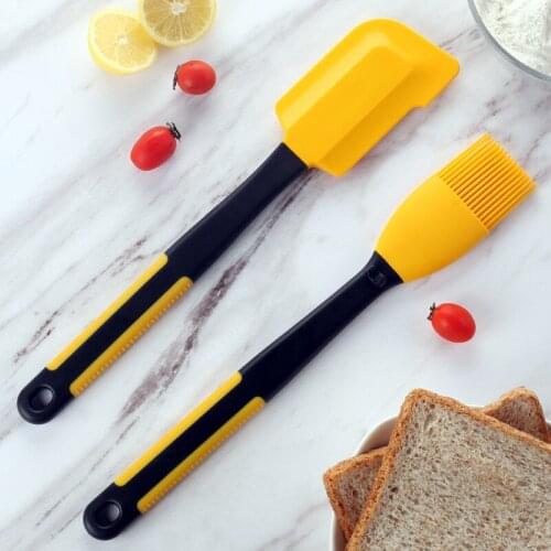 Silicone Spatula Oil Brush Set Baking Tools High Temperature Resistant Barbecue Oil Brush Cake Cream Spatula