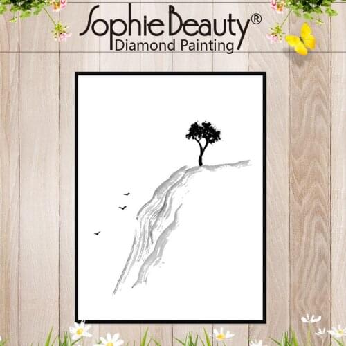Sophie Beauty Diy Round Full Diamond Painting Cross Stitch Beads Embroidery China Oil Tree Bird Square Handcraft Mosaic Home Art