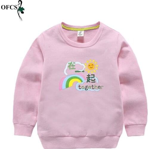 Boys And Girls Sweatshirts Clothes Children Cotton Long Sleeve T-shirt Printing Design Tops Casual And Comfortable Kids Clothes