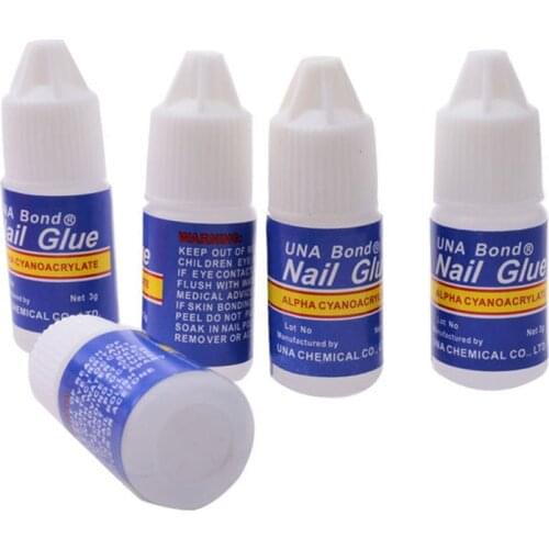 2 Pcs Nail Art Glue Super Sticky Fast Drying Rhinestone False Nail Adhensive Builder Gel SANA889