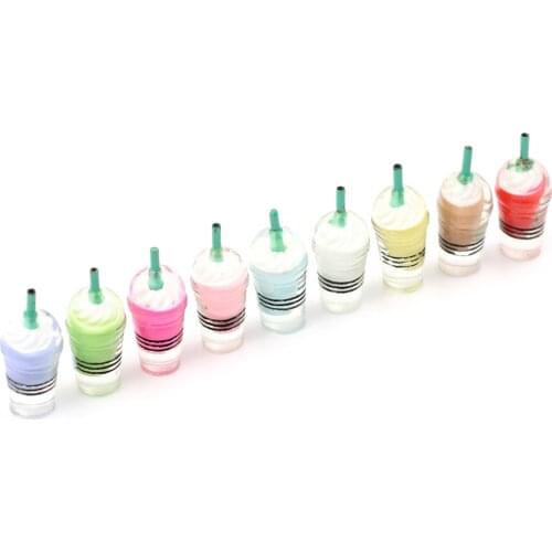 2PCS Miniature Dollhouse Small Coffee Cup Kitchen Room Food Drink Decor Wholesale