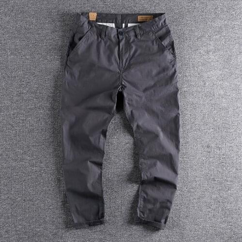 2021 new arrival Comfortable micro elastic thin material casual pants for mens tapered slim Leggings trouser 271