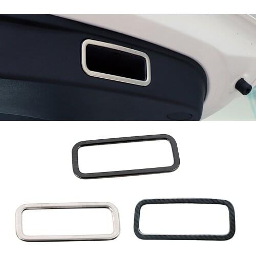 For Haval F7 F7X 2018-2021 Car Rear Trunk Door Handle Bowl Frame Trim Stainless Steel Tail Back Part Hood Decorative Sticker