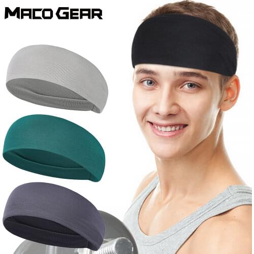 Elastic Sports Sweatband Absorbent Sweat Hair Head Running Headband Yoga Gym Tennis Badminton Bandage Ski Biking Jog Basketball