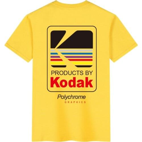 New Fashion T Shirt Men Women Japanese Harajuku kodak print t-Shirt 2020 Streetwear Tshirt Hip Hop Casual Cotton Top Tees Male