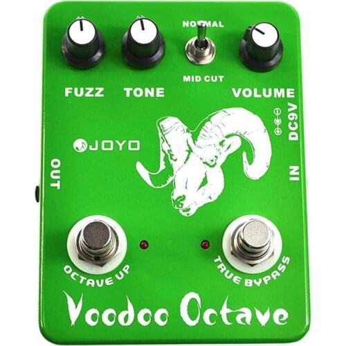 JOYO JF-12 Voodoo Octave Fuzz Guitar Effect Pedal Electric Bass Dynamic Compression Effects True Bypass Metal Shell