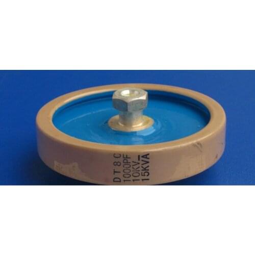 Round ceramics Porcelain high frequency machine new original high voltage DT80 1000PF 10KV 15KVA