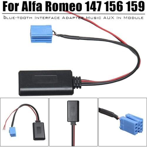 2019New AUX blue-tooth Music Adapter Interface Wireless Radio Stereo Aux Cable For Alfa Romeo147 156 159 Brera Mito GT Giulietta