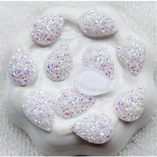 Wholesale 300pcs 11.5*17mm Natural ore Style Flat back Resin Rhinestones Cabochons For Bracelet Earrings accessories -HA77