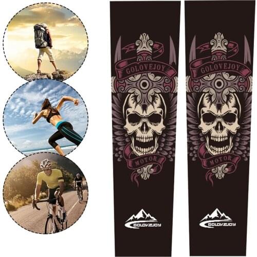 A Pair Of Sleeves Ice Silk Breathable Soft Sunscreen Oversleeves Cycling Cuffs