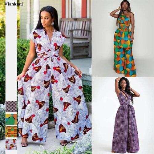 Boho Dresses Women 2021 New Fashion Print Maxi Ankara Style Lacies African Clothes DIY Bandag Sexy Robe Africaine Feminina