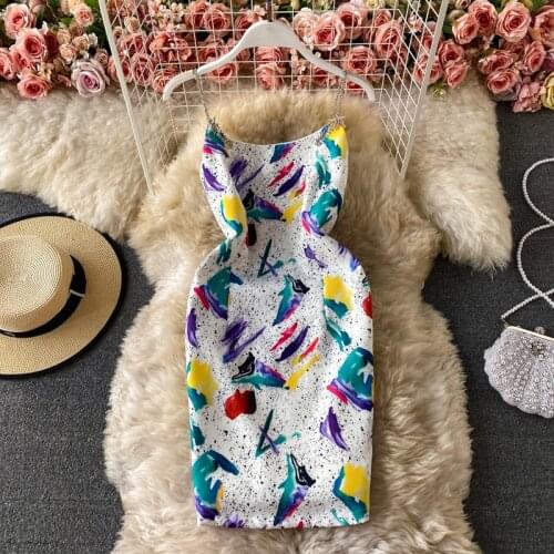 Muti-Color summer woman dress Strapless Adjustable Spaghetti Strap Casual home dresses for women Sleeveless Bodycon Bodycon robe