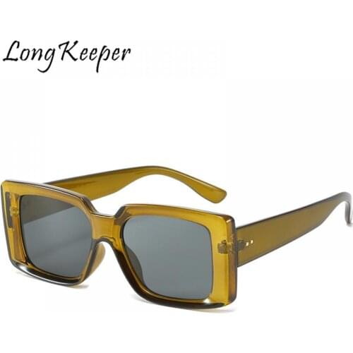 YAMEIZE Retro Wide Leg Square Sunglasses Women Luxury Brand Gradient Sun Glasses Men Vintage Eyewear Female Eyeglasses Oculos UV