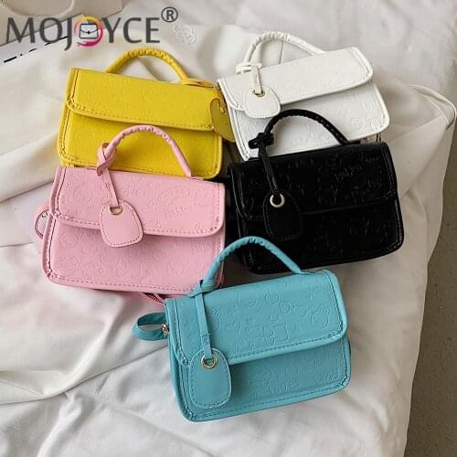 Casual Handbag Crossbody Bags Phone Girl Ladies PU Leather Candy Color Women Casual Female Handbag Shoulder for Women