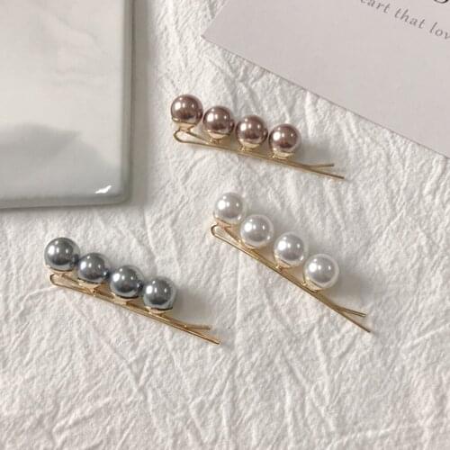 Women Girls Hairpin Girlish Pearl Butterfly Rhinestones Crystal Hair Clip Barrette Hair decorations